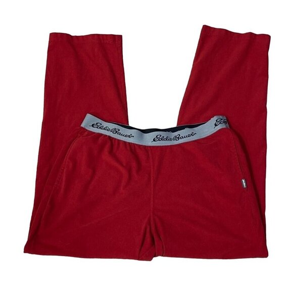 Eddie Bauer Sleepwear Men's Pajama Pants Red Size M Medium - Picture 3 of 7